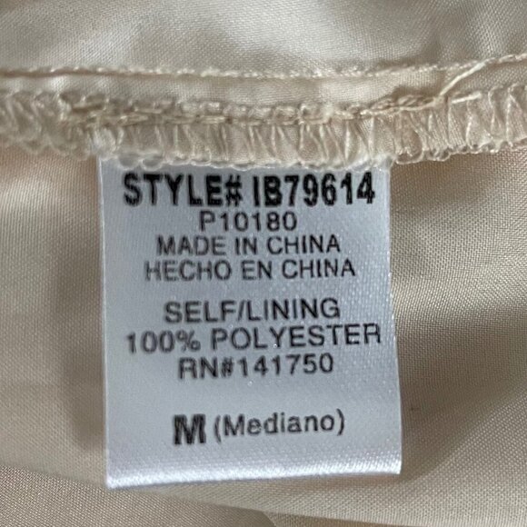 Orange Creek Pleated Skirt Size M Champagne Shimmer Flowy Modest Midi Lined - Picture 4 of 8
